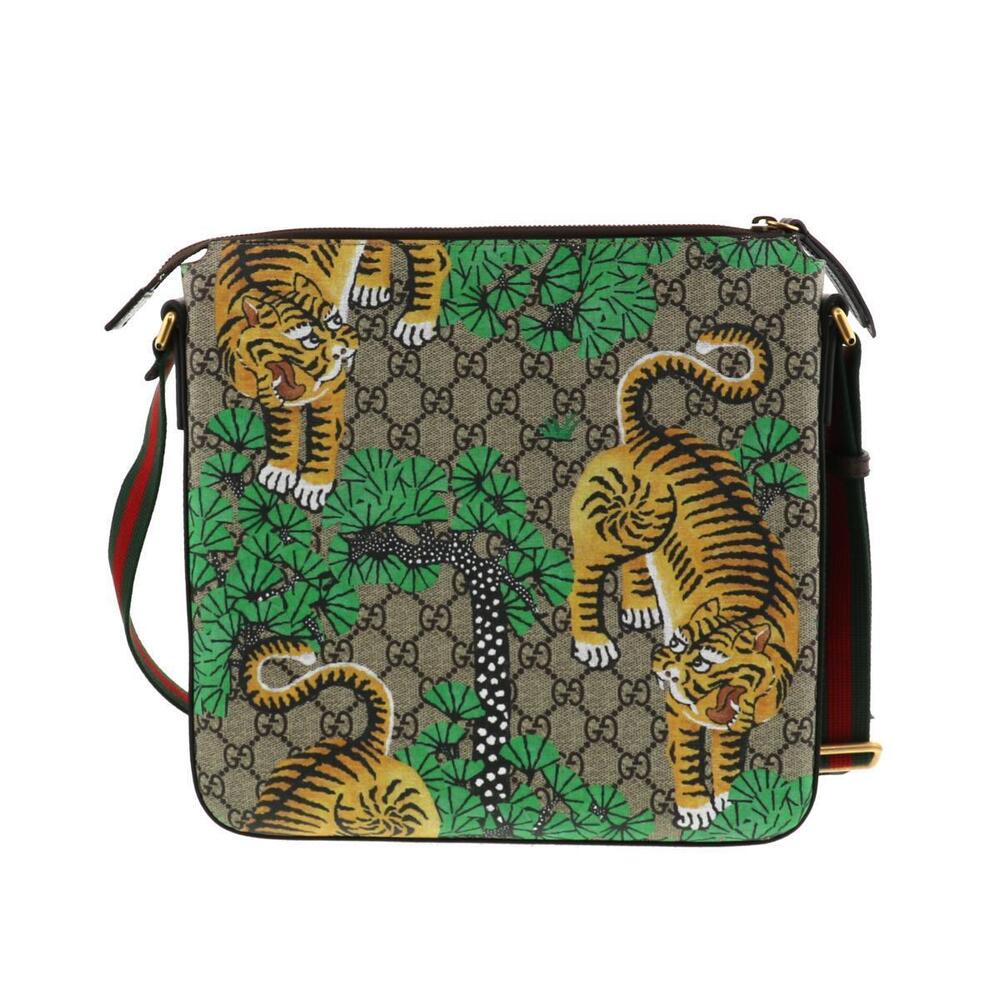 GUCCI GG Supreme Bengal Tiger Shoulder Bag Messenger Signatures Beige - Picture 3 of 6